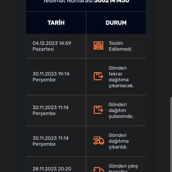 Aras Kargo Kargo Teslim Edilmemesi