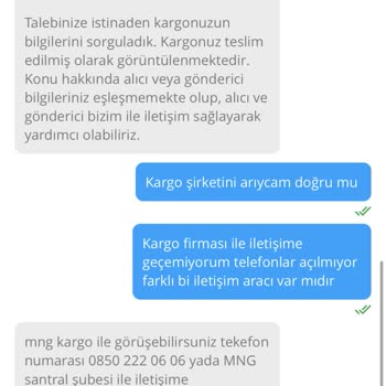 MNG Kargo Ürün Yanlış Yere Teslim Edildi