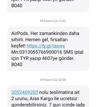Aras Kargo İade Kargomu Teslim Almadı