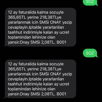 Türk Telekom Mobil Faturalı Ve Verilen Sözlerin Tutulmaması