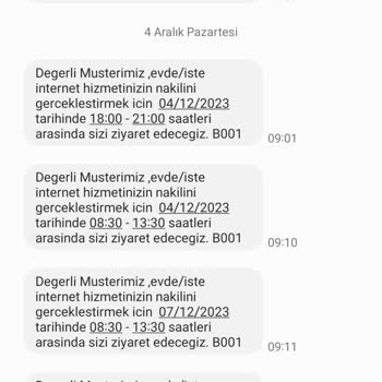 Türk Telekom Nakil Randevusuna Gelmiyor