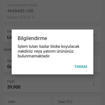 Garanti BBVA Yatırım Yatırım Hesabımda Kaybolan Bloke Tutar!