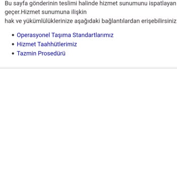 Aras Kargo Geçit Şubesinin Teslimat Yapmaması