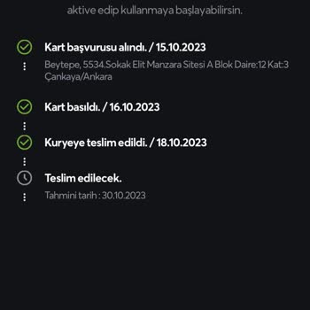 Anadolu Net Ve Papara Kart Teslimi