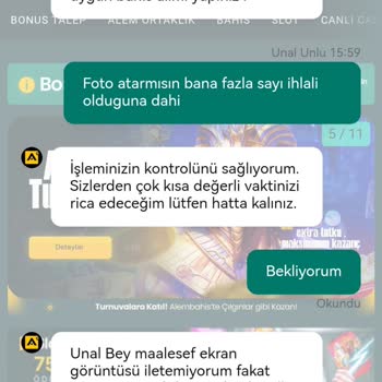 Alembahis Yetkilileri Bakiyemi Sildiler