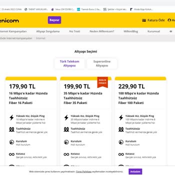 Millenicom Aldatmacası. 3 Ay Sonra Pahalandıran İnternet.