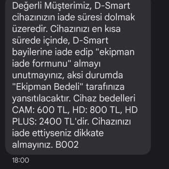 D-Smart Olmayan Cihaza 2418 Tl Fatura Çıkartıyor