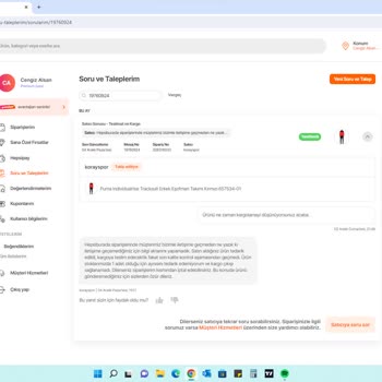 Koray Spor Siparişlerim Tarafıma Gönderilmiyor.