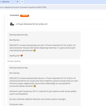 Hepsiburada'dan Aldığım Ürünün Faturasını İstiyorum