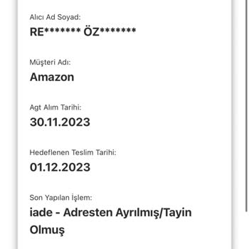 AGT Kurye (aynigunteslim.com) Adreste Olmama Rağmen AGTkuryeden Ayrılmış Diye Kargom Teslim Edilmedi