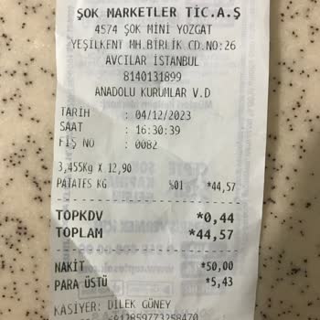 Şok Market Kasiyer El Altından 2 Çuval Patatesi Tanıdığına Saklıyor