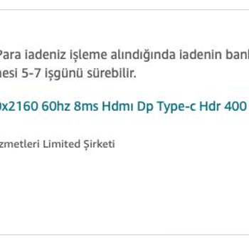 Amazon Şirketinin Haksız Ticari Uygulamaları, İade Parası İletisim Yok