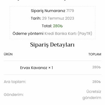 Ervax Detoks Çayı Aldım Geri İade Olmuş Ayrıca Para İadesi Dönüş Yok
