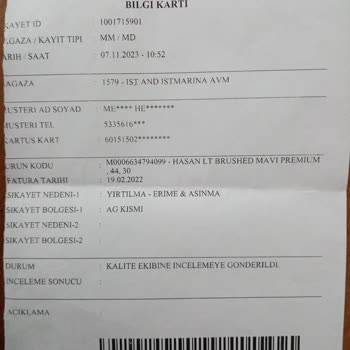 Mavi Jeans Ürünümü Değiştirmiyor Ve İade Etmiyor