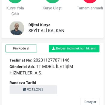 Dijital Kurye'ye Ulaşım Sağlanamıyor.
