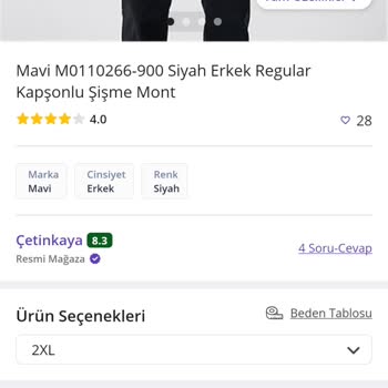 Çetinkaya Sipariş Verilen Ürünün Yollanmaması