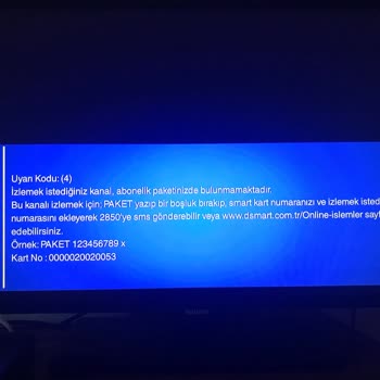 D Smart'ta Bazı Kanalları Seyredememek
