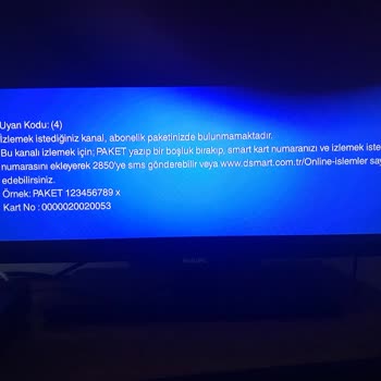 D Smart'ta Bazı Kanalları Seyredememek