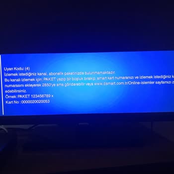 D Smart'ta Bazı Kanalları Seyredememek