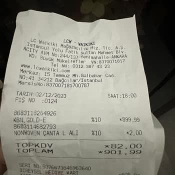 LC Waikiki Alışveriş Sonrası Mağduriyetim