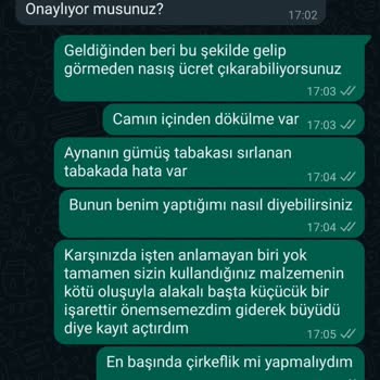 Ergül Mobilya Ergül Ayna Sırı Dökülüyor