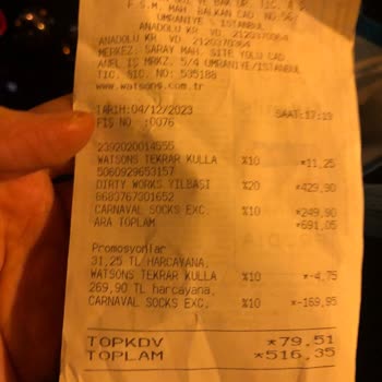 Watsons Fazla Tutar Çekildi