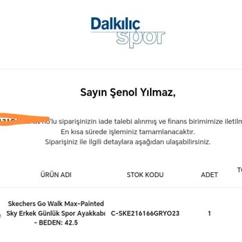 Dalkılıç Spor Ve Ciddiyetsiz Alışveriş Süreci
