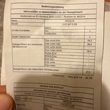 Arçelik Ankastre Ocak Gözleri Çok Az Yanıyor Mum Gibi.