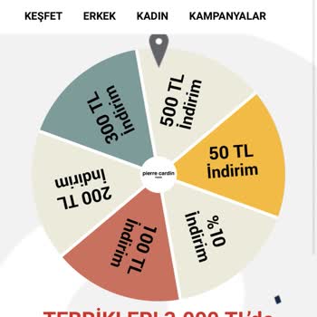 Pierre Cardin Giyim Pierre Cardin İndirim Hatası