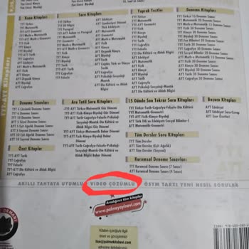 10. Palme Fen Liseleri Matematik Soru Kitabı'nın Çözümleri Yok