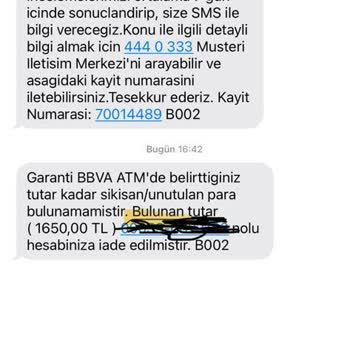 Garanti Bankası ATM Para Sıkışması
