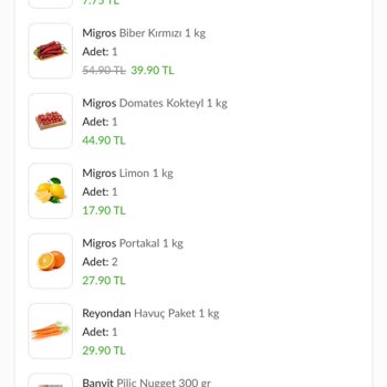 Trendyol Hızlı Market Eksik Ürün Geldi Trendyol