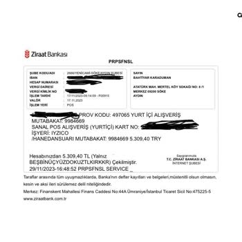 Hanedan Su Arıtma Ürün Ödemesi Yapıldığı Halde Gönderilmemektedir.