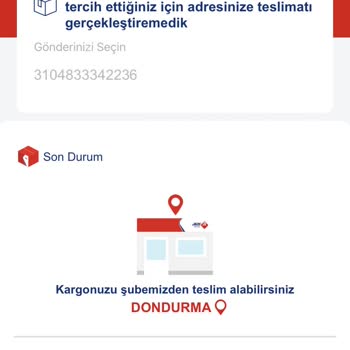 Aras Kargo Şubeden Teslim Almayı Seçtiniz Sorunu