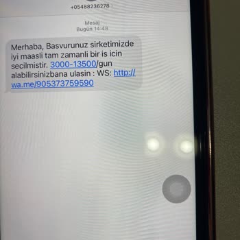 Vodafone Şüpheli İş Teklifi Mesajı Ve Mağduriyet Endişesi