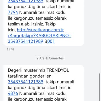 Sürat Kargo Kargomu Bana Hiç Getirmeden İadeye Gönderdi