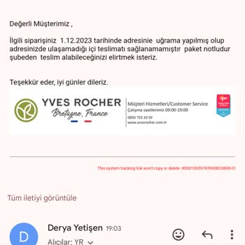 Yves Rocher Kargo Teslimatı Hüsranı: Ürünlerim Nerede?
