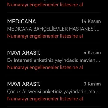 Mavi Anket Araştırma Şirketinin Sürekli Aramaları
