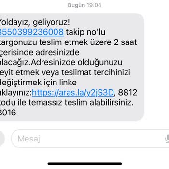 Aras Kargo Teslimat Sorunu Yaşıyorum