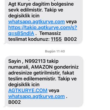 AGT Kurye (aynigunteslim.com) 4 Gündür Ürünüm Gelmedi!