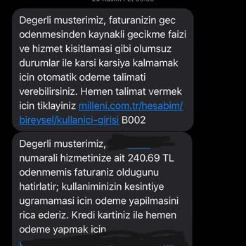 Millenicom Müşteri Düşmanı Bir Firmadır.