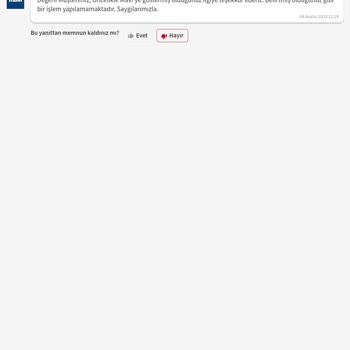 Mavi'nin Yanlış Gönderdiği Siparişi Doğrusuyla Değiştirmemesi