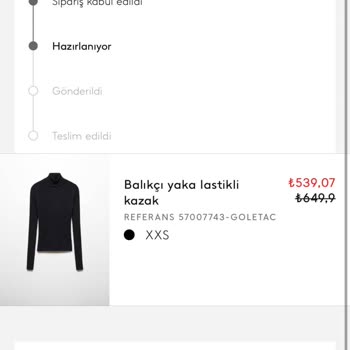 Mango 15 İş Günü Geçti. Siparişimi Göndermiyor,