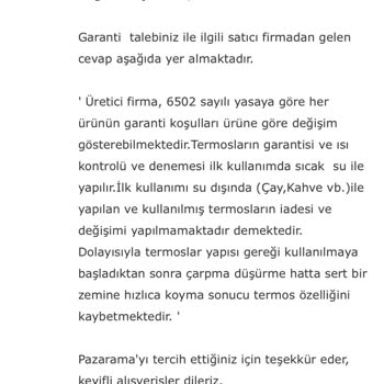 Pazarama Garanti Ve İade