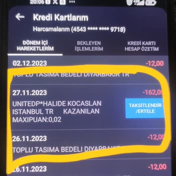 Türk Telekom United - Halide Koçaslan Kontör Yüklerken Alınan Ücret