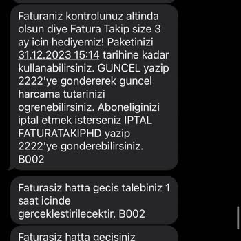 Turkcell Bilgim Dışında Faturalı Hatta Geçiş Yapılması