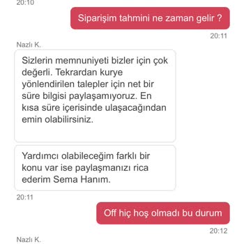 Yemek Sepeti Teslim Edilmeyen Ürün
