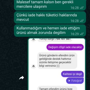 GiydimGidiyor Ürün İadesi Hakkımı Kullandırmama