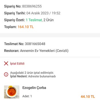 Trendyol Yemek Yemeğimi Getirmedi Üstelik Parasını Da İade Etmedi