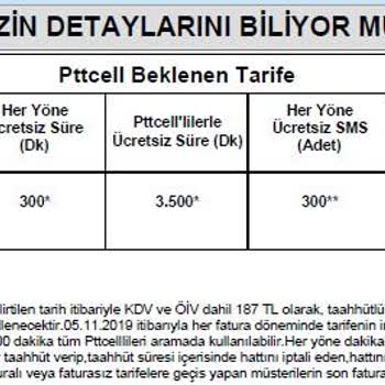 Pttcell Taahhütlü Fiyat İçin Taahhüt Almıyor.